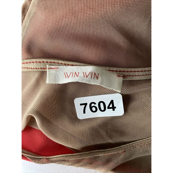 Vintage 70s Winwin Bodycon Dress Womens Small Knit Stretch Asymmetrical Party - Picture 11 of 11